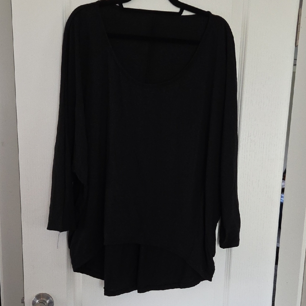 Black Women's Long Sleeve Top Size 3X